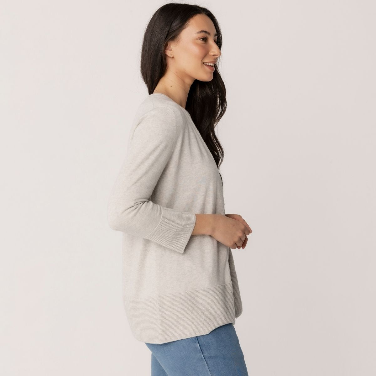 Boxy Ottoman Cardigan