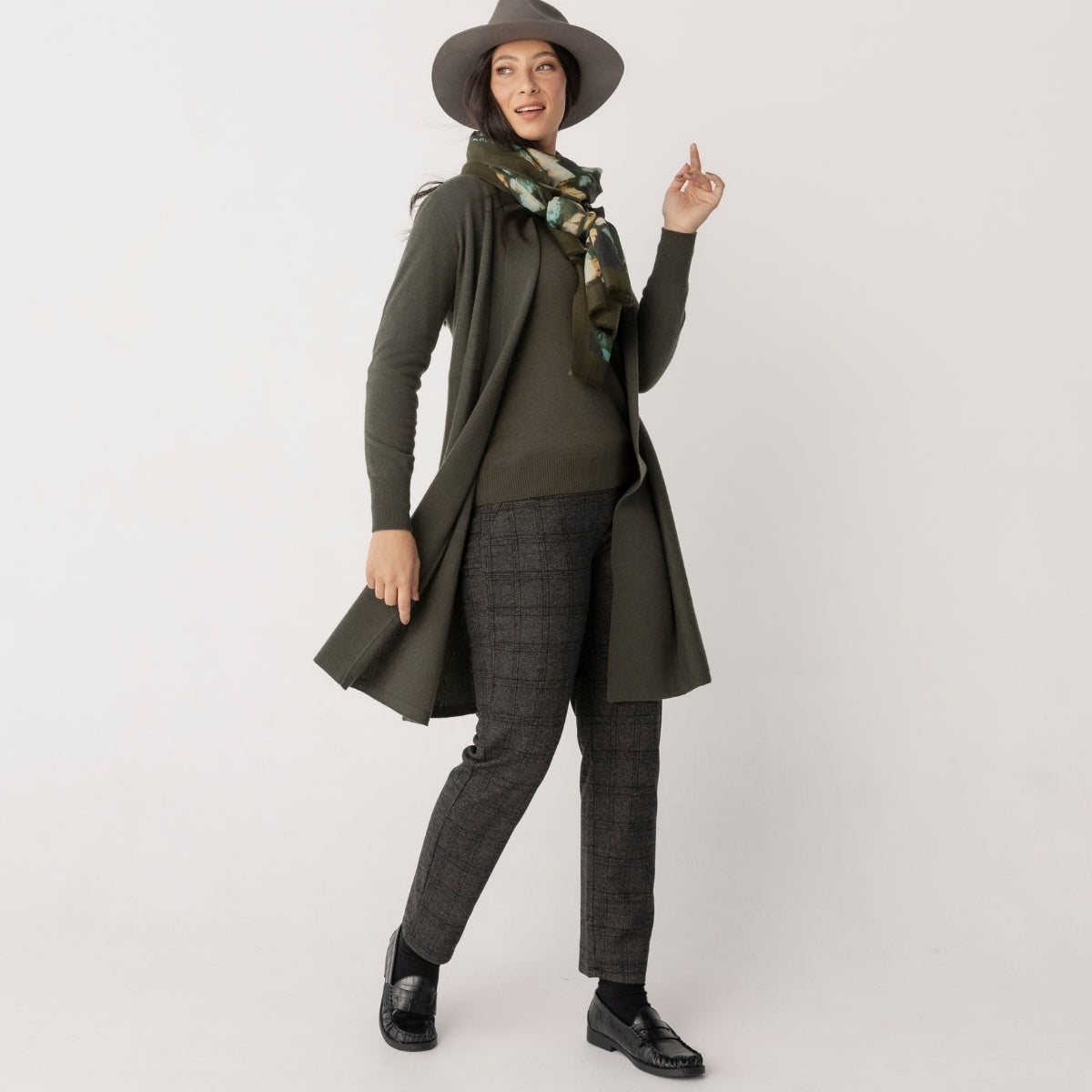 Wool Cashmere Crew Neck Jumper
