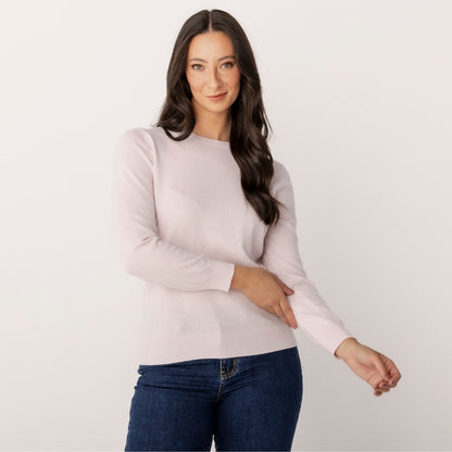 Wool Cashmere Crew Neck Jumper