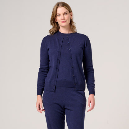 Wool Cashmere BTN Thru Cardi