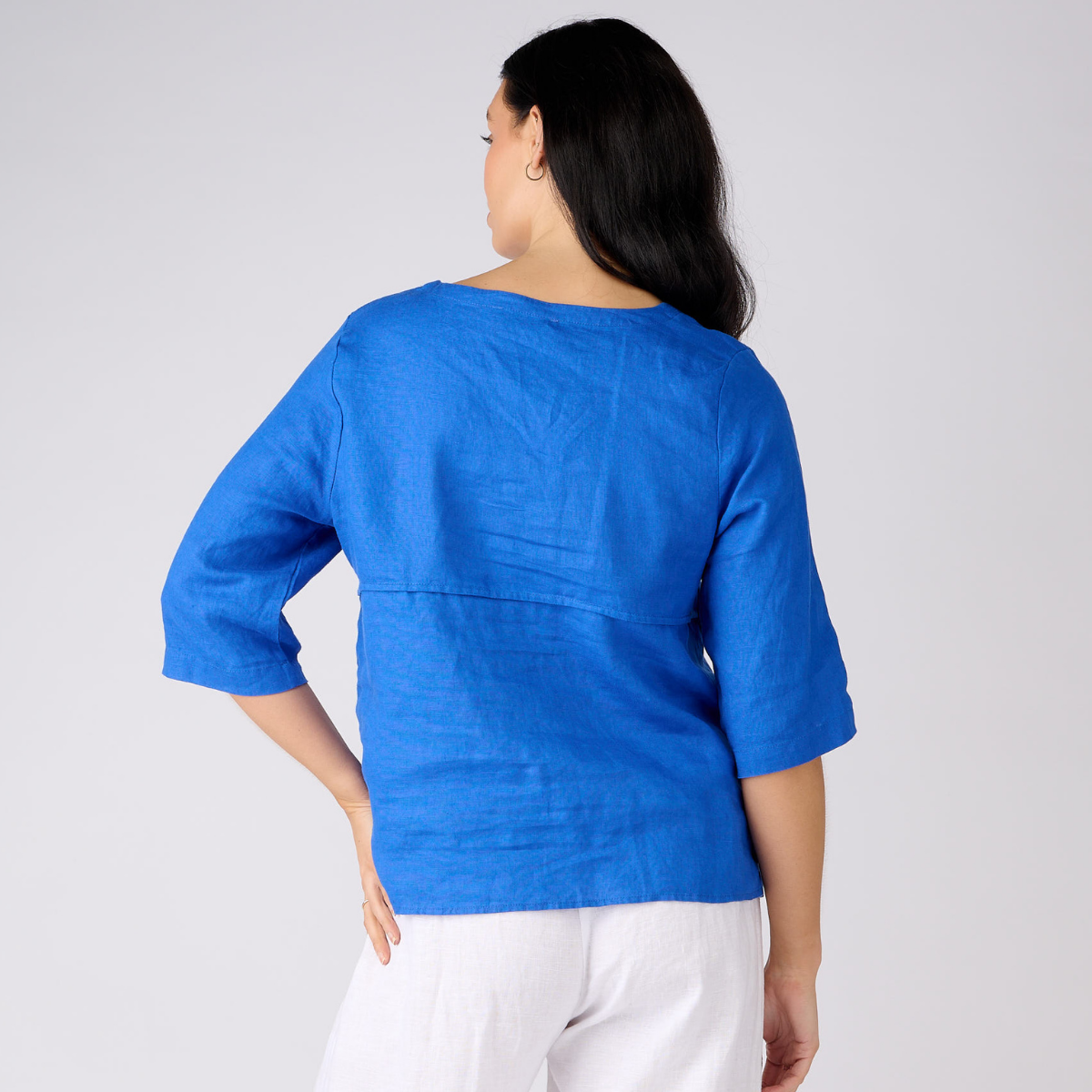 Linen Seam Detail Top