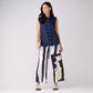 Linen Printed Palazzo Pants