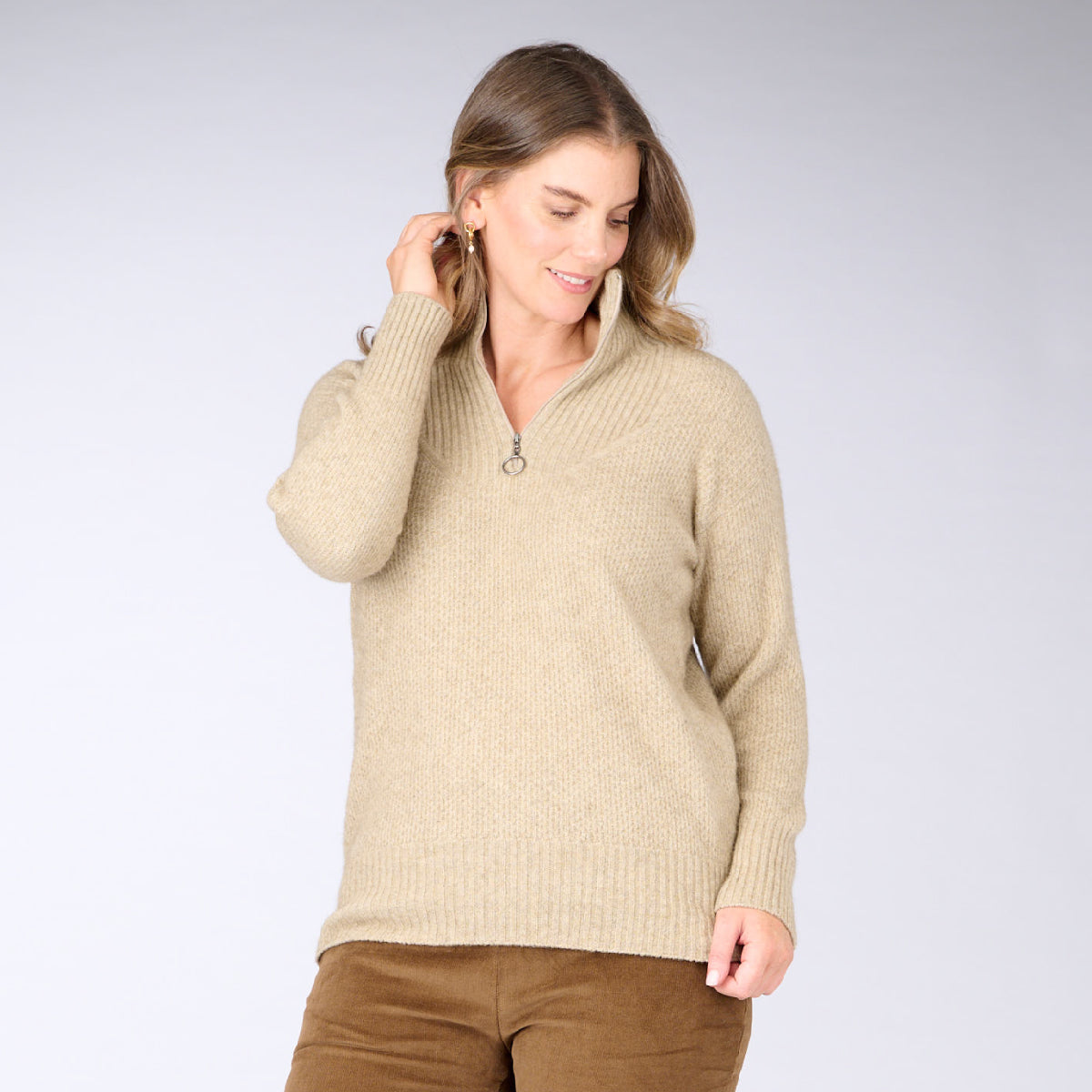 Possum Seraphina Zip Sweater