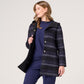 Wool Blend Reversible Hooded Coat