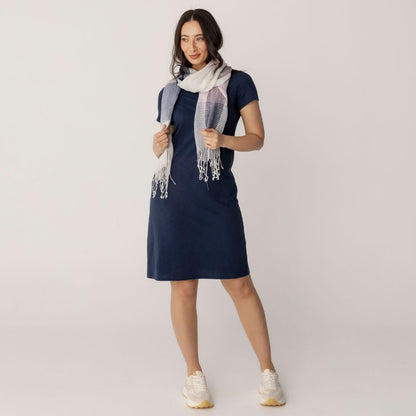 Short Sleeve Cotton Slub Dress