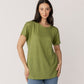 Linen Jersey Relaxed Tee Shirt