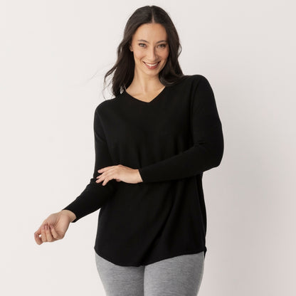 Curved Hem Pullover