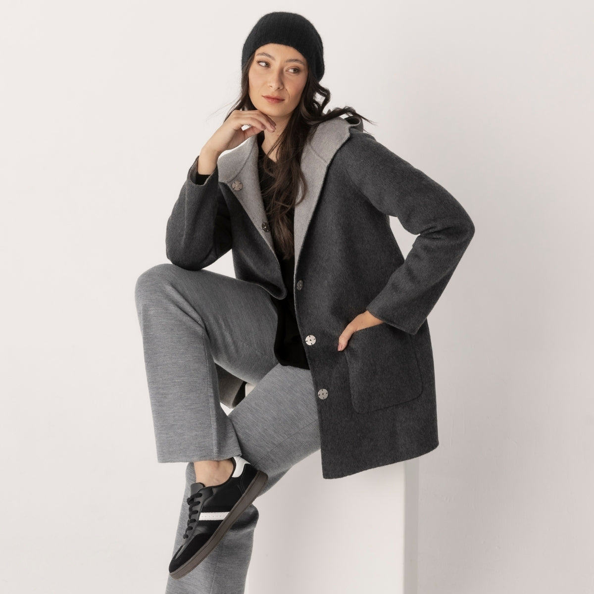 Curved Hem Pullover