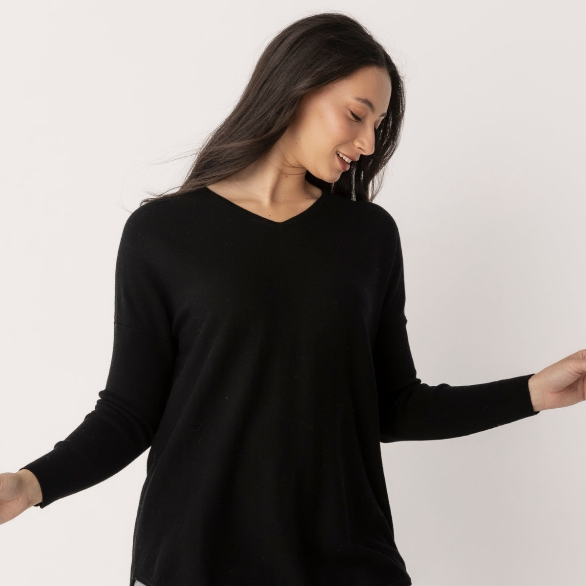 Curved Hem Pullover
