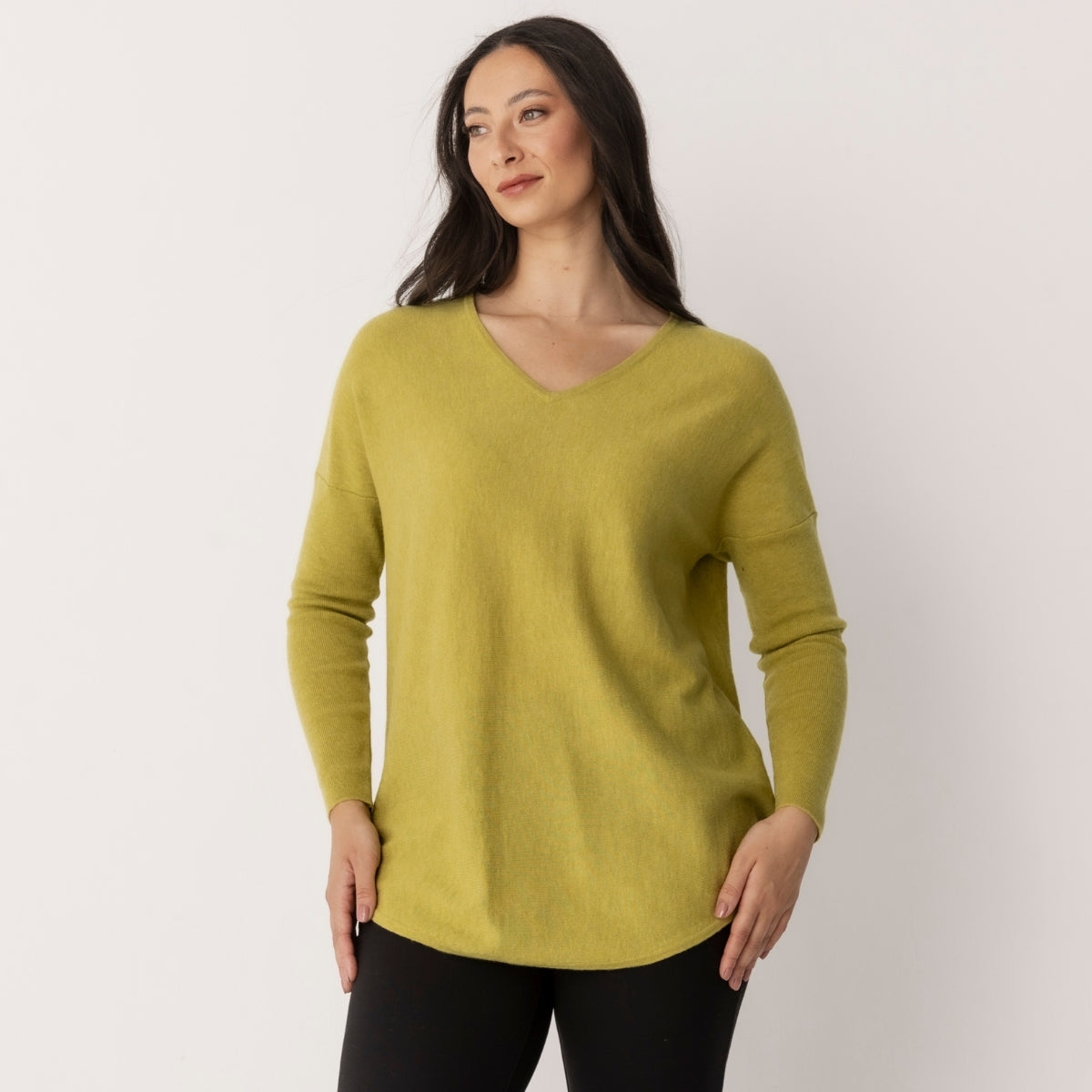 Curved Hem Pullover