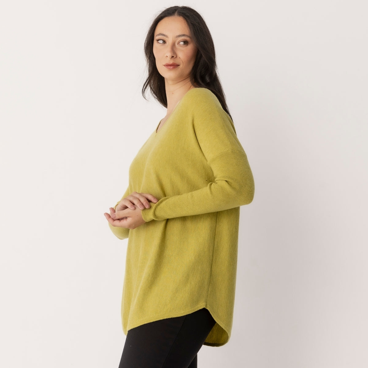 Curved Hem Pullover