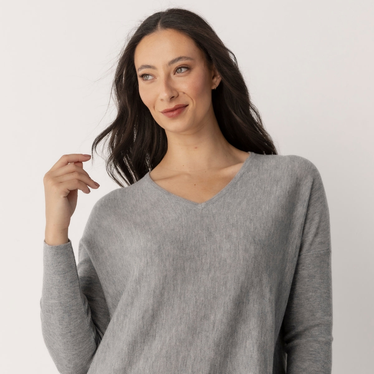 Curved Hem Pullover