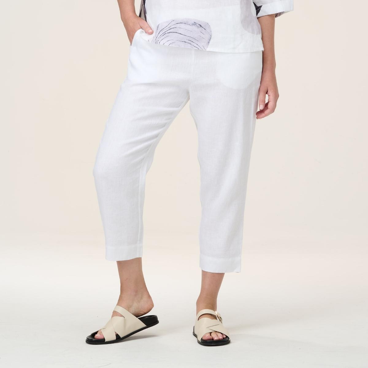 7/8 Flat Front Narrow Leg Pants