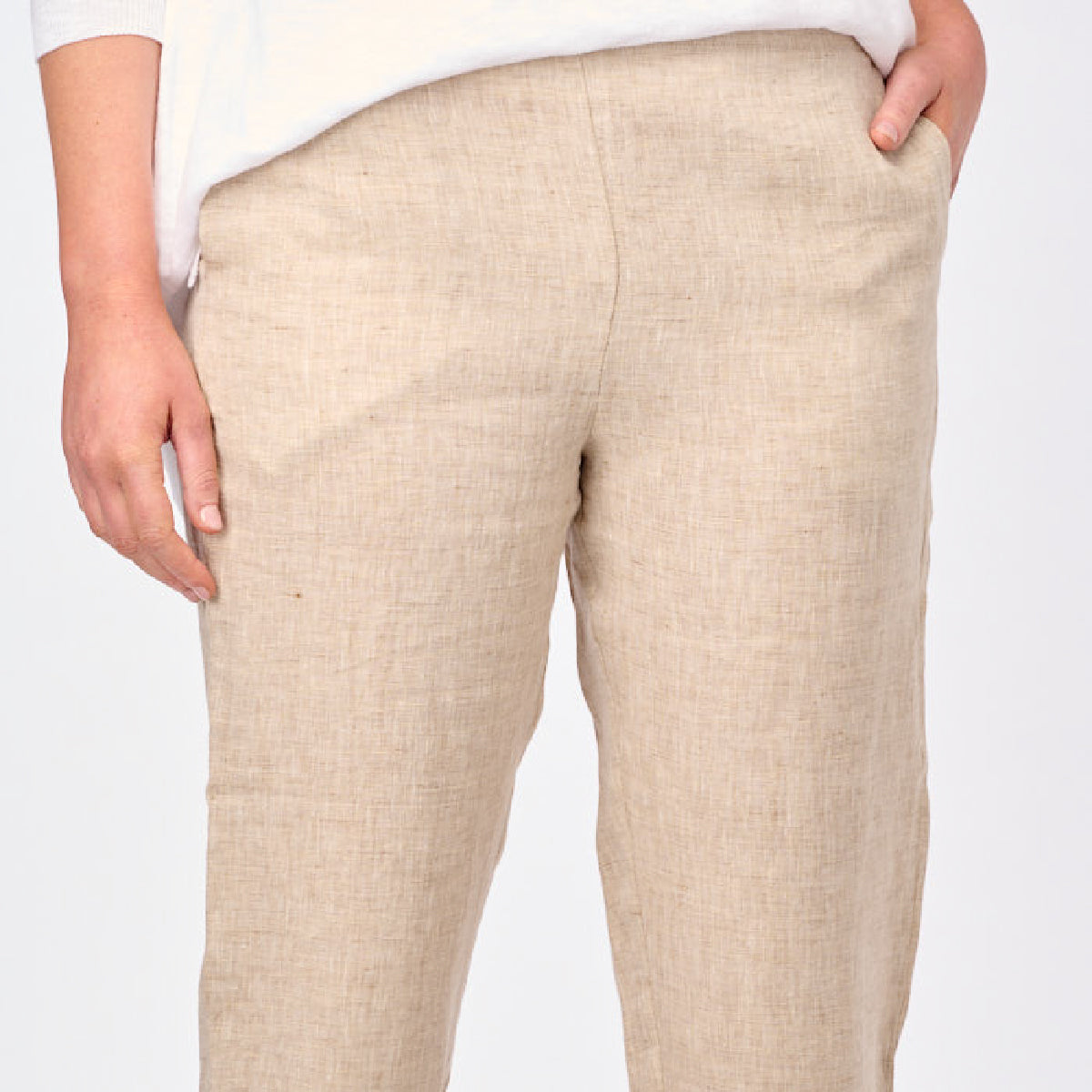 7/8 Flat Front Narrow Leg Pants