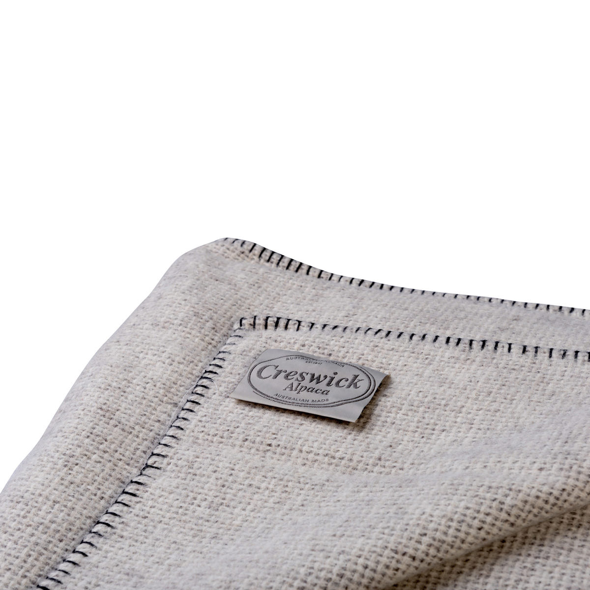 Premium Australian Alpaca Wool Blanket Cobblestone