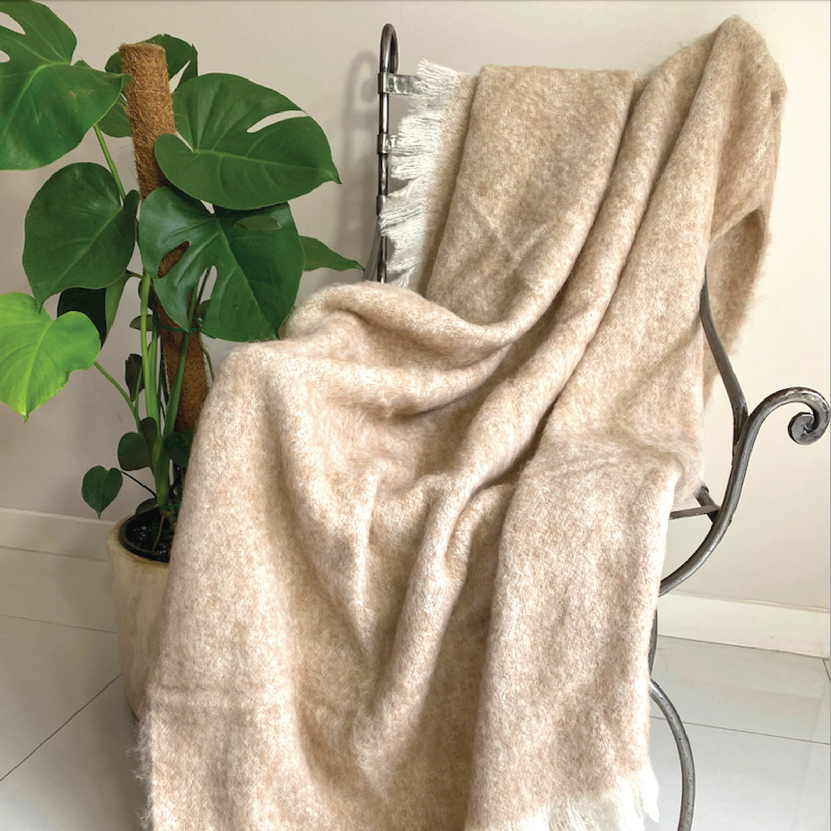 Alpaca Brushed Throw