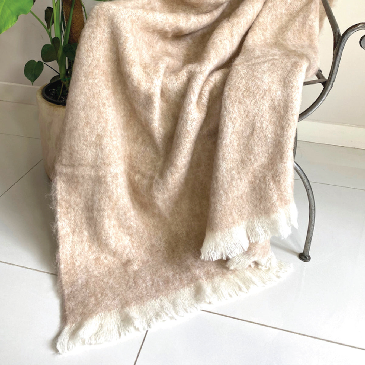 Alpaca Brushed Throw