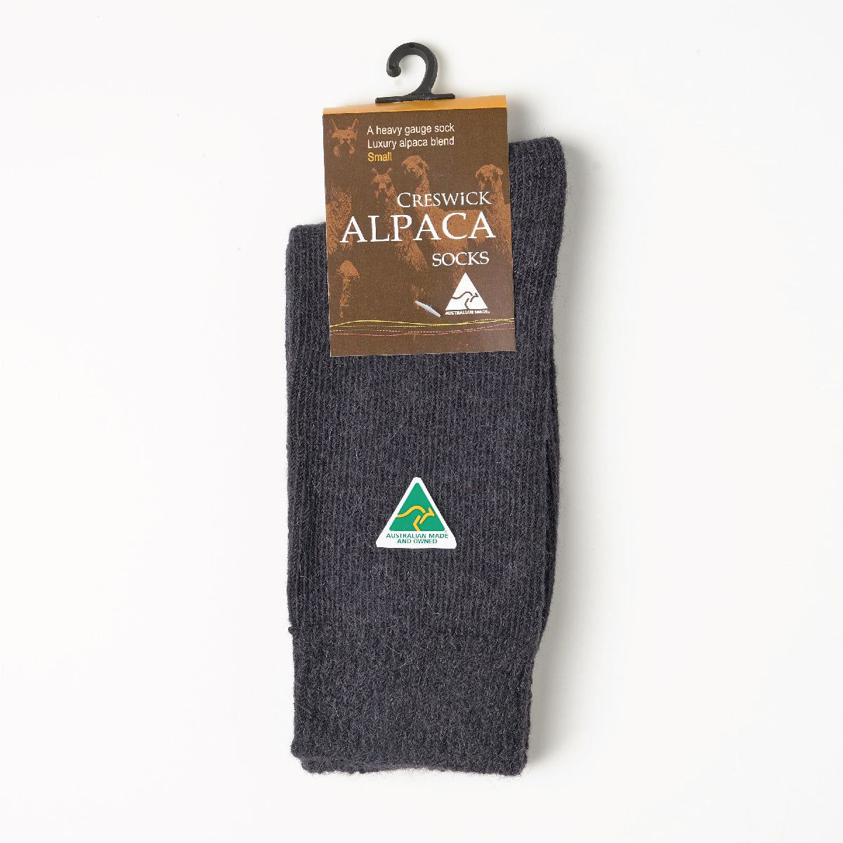 Alpaca Socks Plain Knit Elasticised