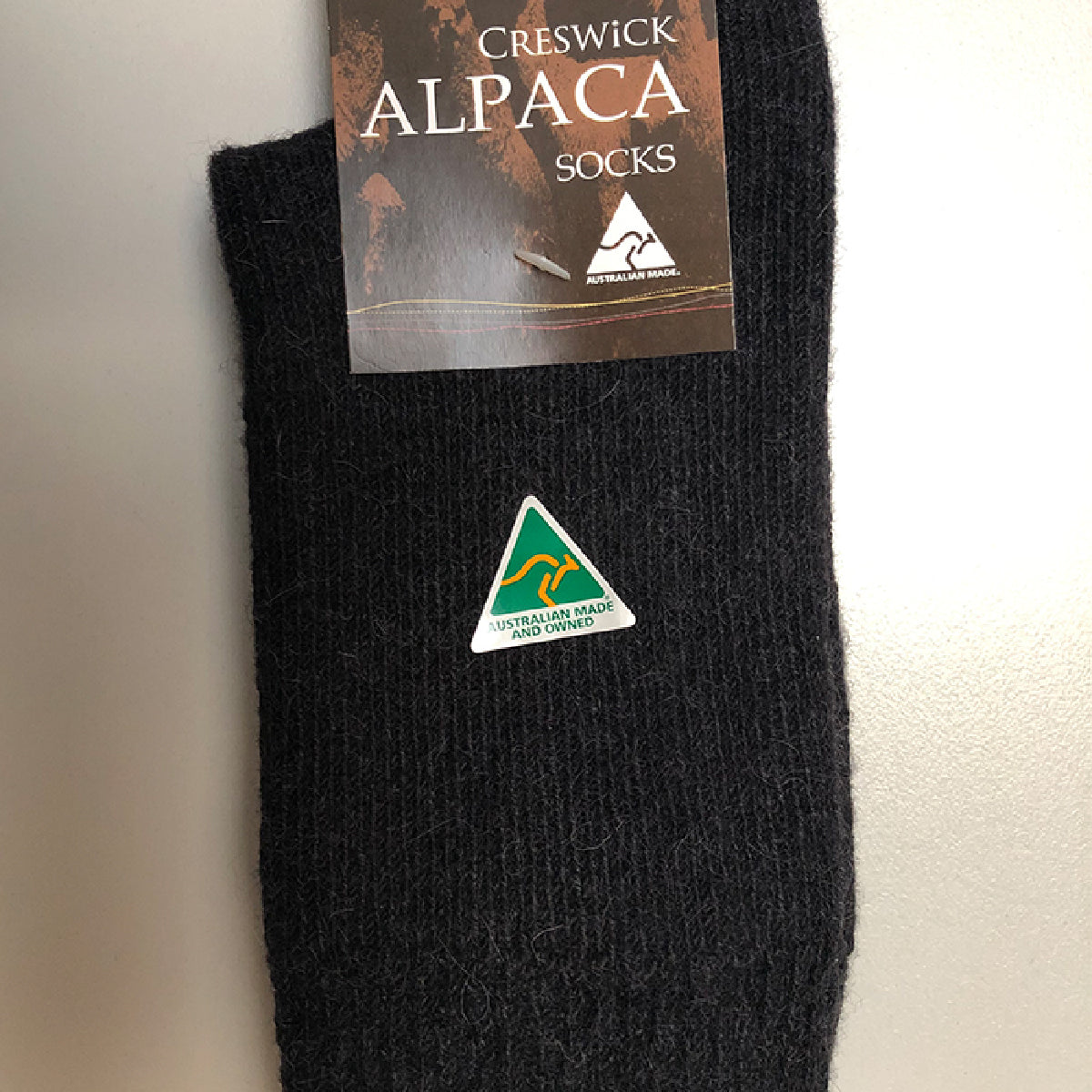 Alpaca Socks Plain Knit