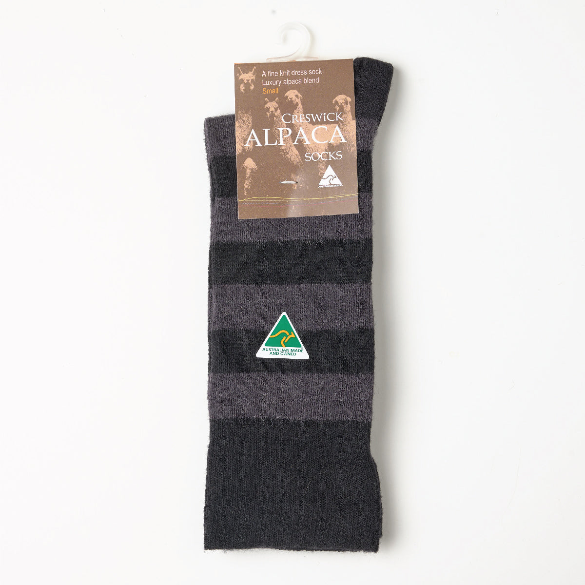 Alpaca Merino Stripe Dress Socks