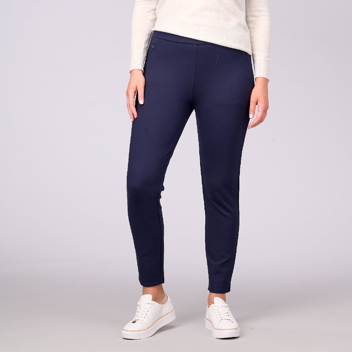 Slim Leg Ponti Zip Detail 7/8 Pants – Creswick Wool