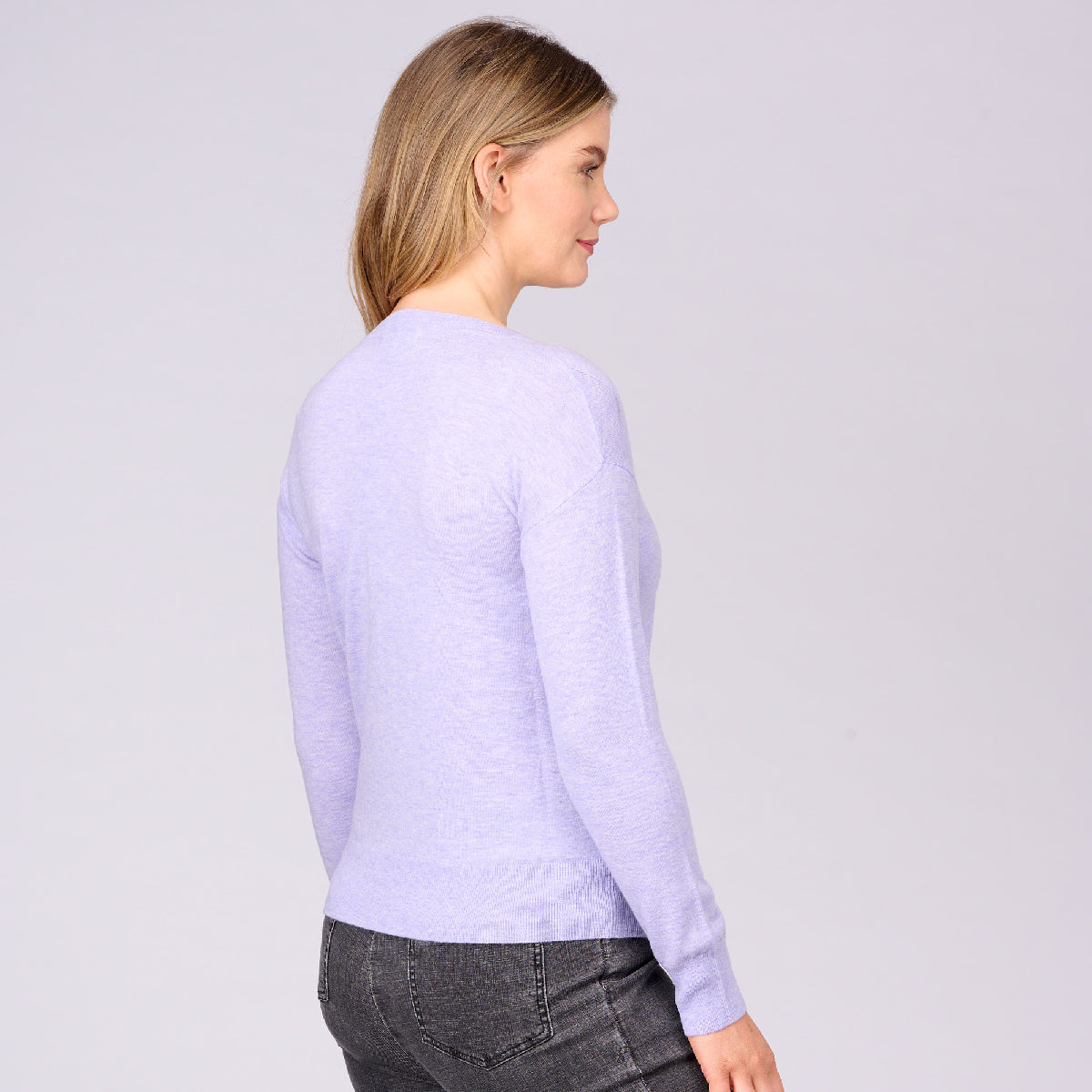 Wool Cashmere V - Neck Sweater