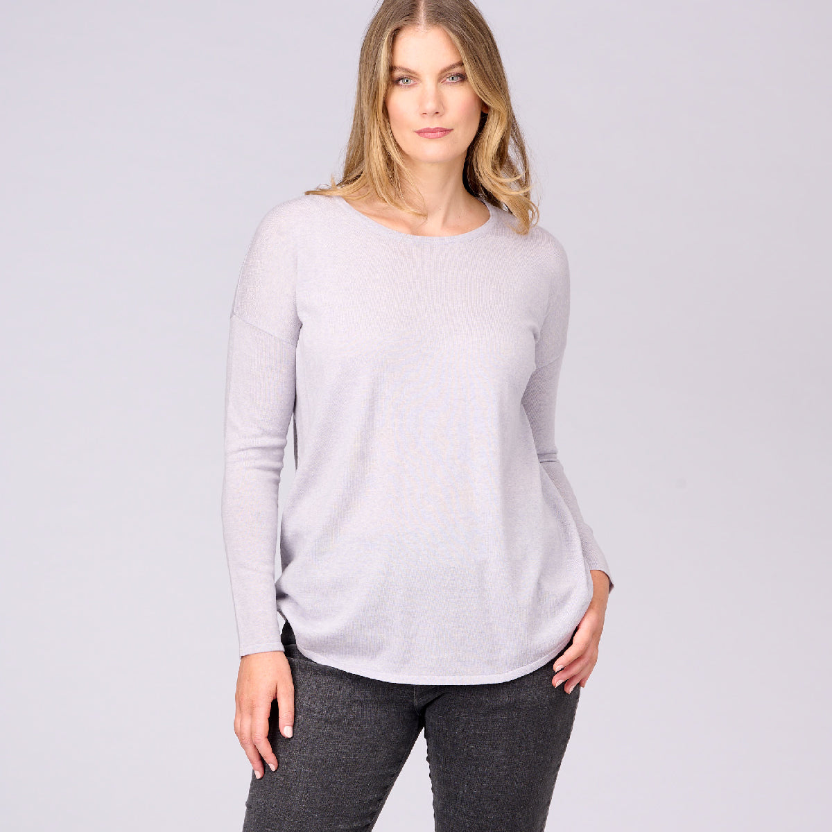 Wool Back Seam Detail Sweater