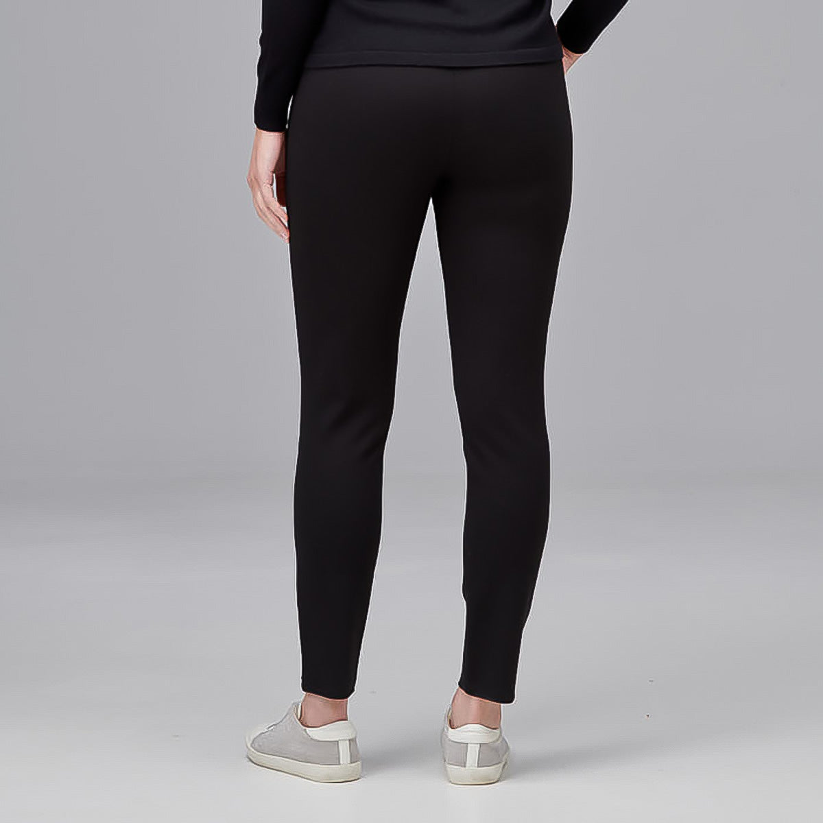 Slim Leg Ponti Zip Pants