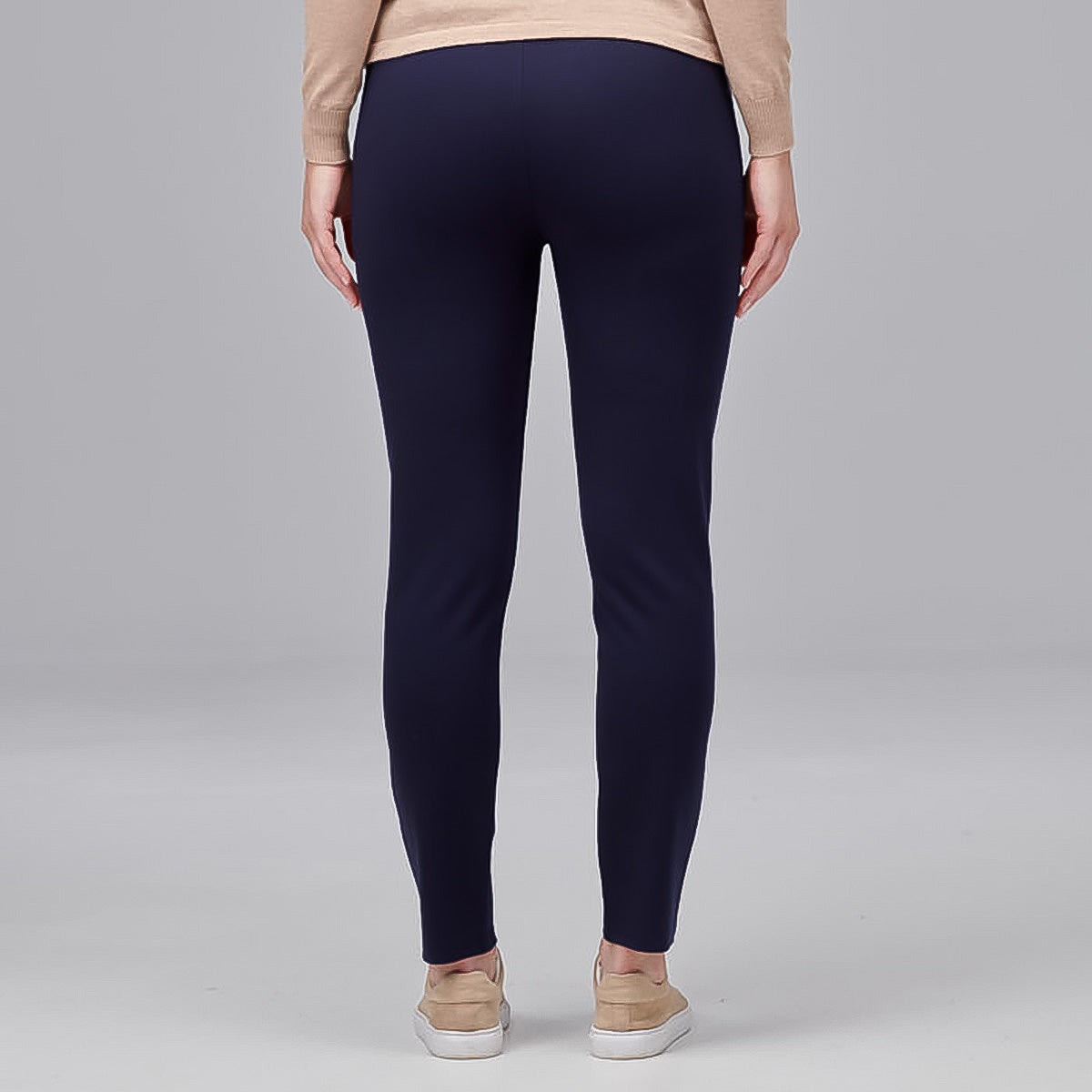 Slim Leg Ponti Zip Pants