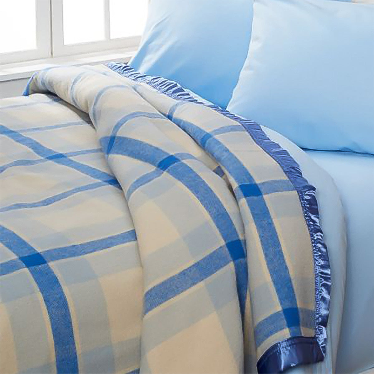 Essential Merino Wool Blanket Check Creswick Wool