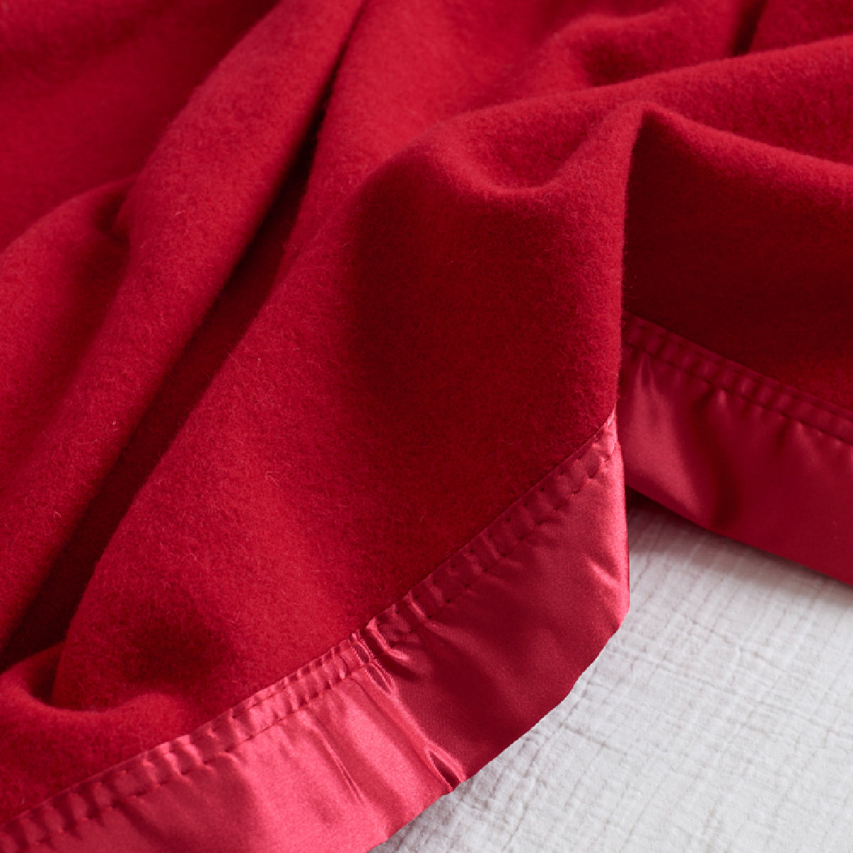 Fine Merino Wool Satin Blanket