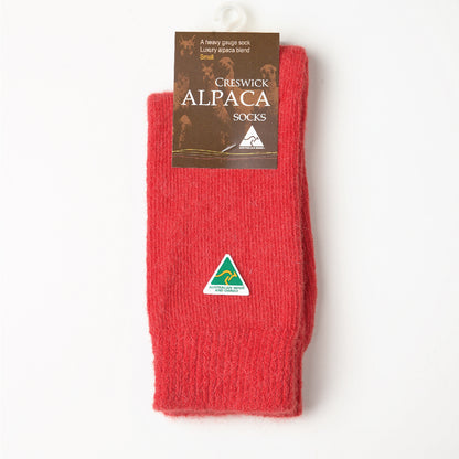 Alpaca Socks Plain Knit