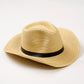 Wide Brim Buckle Trim Hat