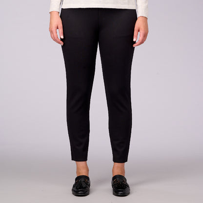 Slim Leg Ponti Zip Detail 7/8 Pants