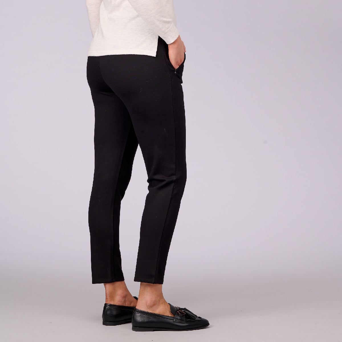 Slim Leg Ponti Zip Detail 7/8 Pants – Creswick Wool