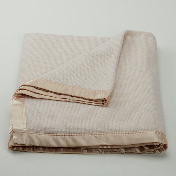 Essential Merino Wool Basket Weave Blanket