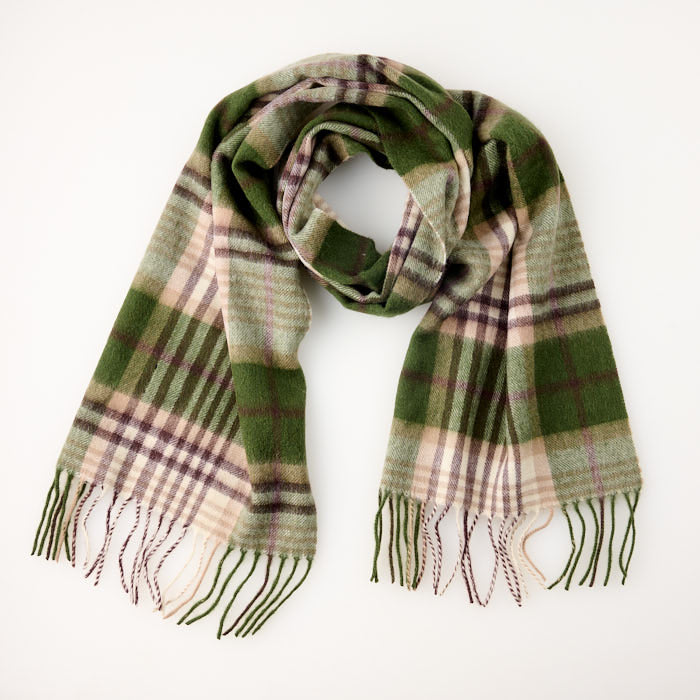 Cashmere Wool Check Scarf